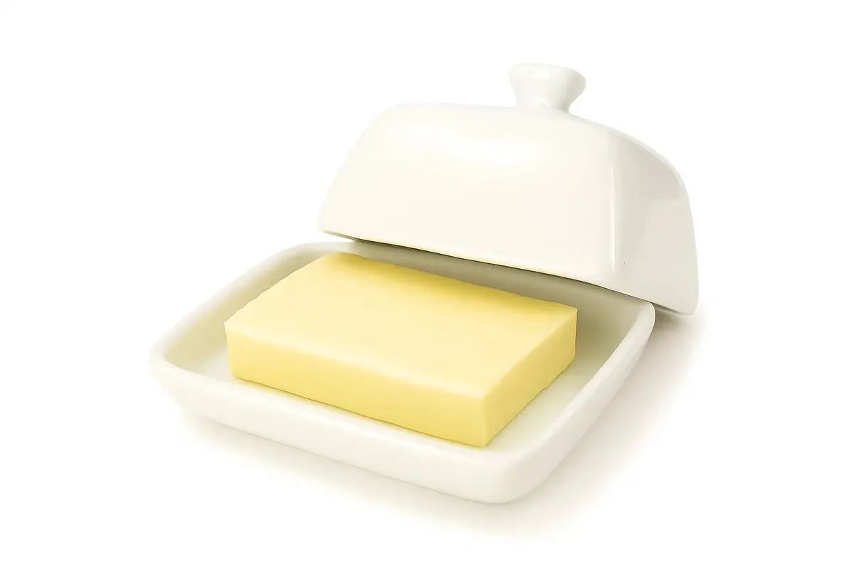 Cookinglife Botervloot Wit Porselein 10 X 7.5 Cm 1