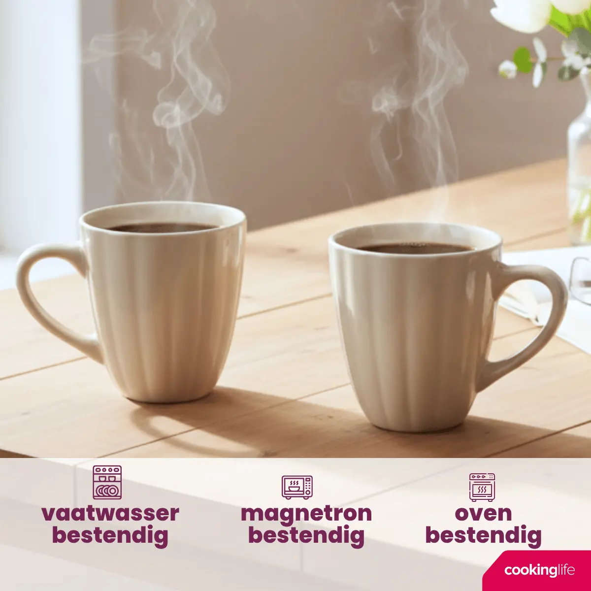 Cookinglife Mokken Cardida Beige 350 Ml - 6 Stuks 2