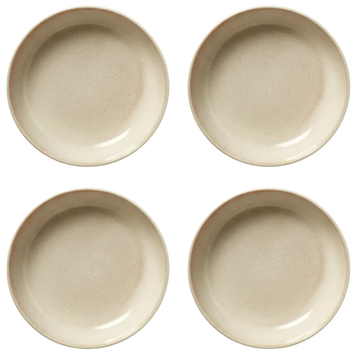 Cookinglife Diepe Borden / Pastaborden Serene Zand Ø 23 Cm - Aardewerk - 4 Stuks 1