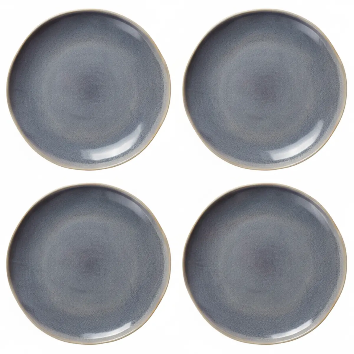 Cookinglife Dinerborden Serene Blue Ø 28 Cm - Aardewerk - 4 Stuks 1
