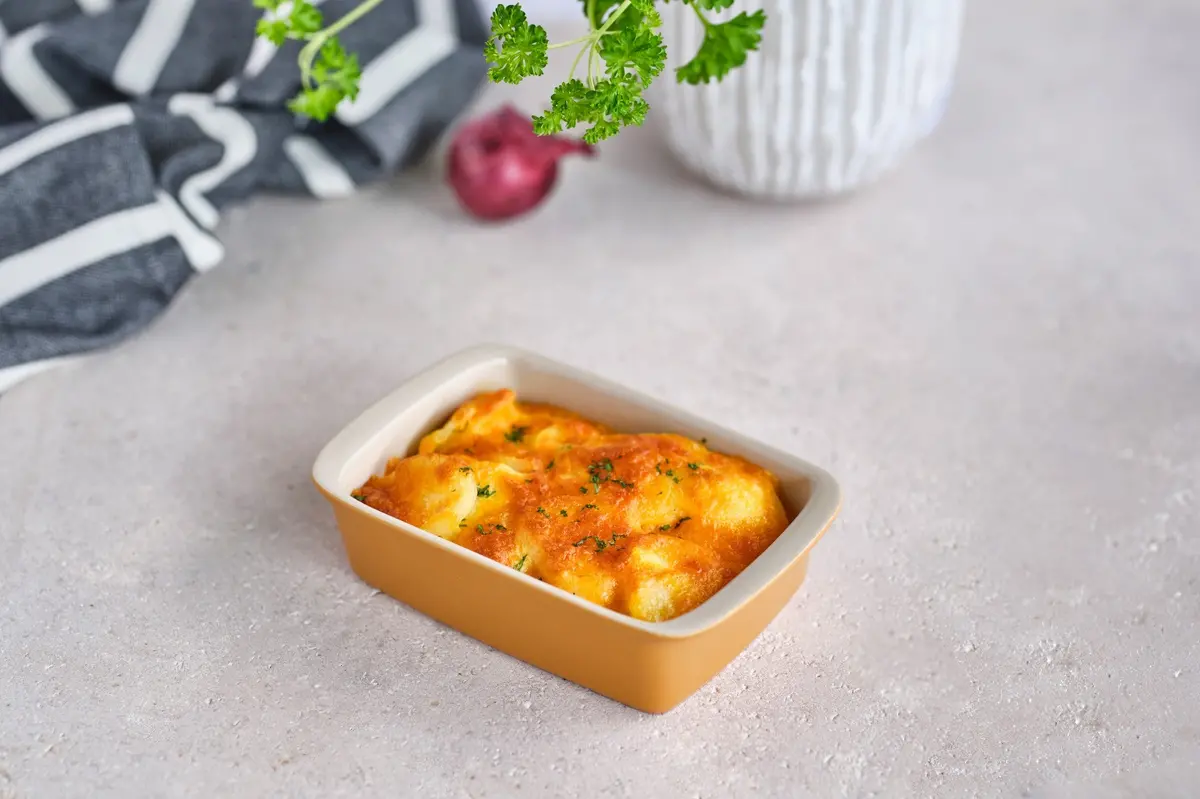 Cosy & Trendy Kleine Ovenschaal / Serveerschaal Aardewerk Fontestic Amber Gold - 16 X 10 X 3.5 Cm / 350 Ml 2