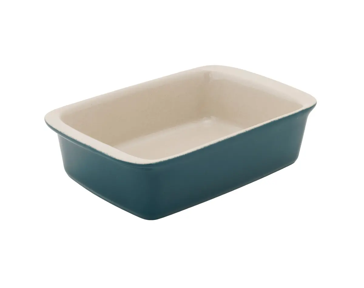 Cosy & Trendy Kleine Ovenschaal / Serveerschaal Aardewerk Fontestic Green Heron - 16 X 10 X 3.5 Cm / 350 Ml 1