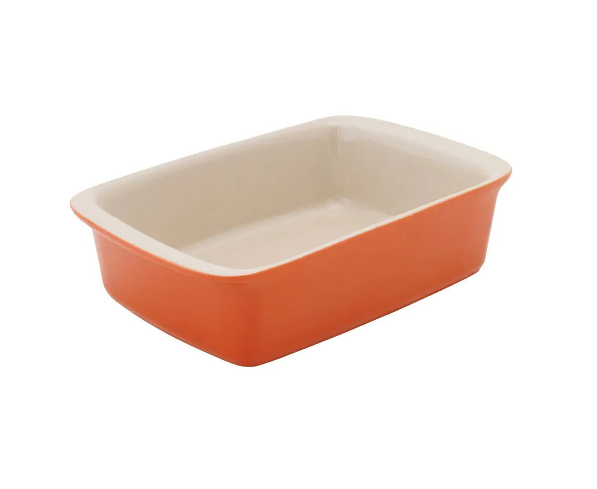 Cosy & Trendy Kleine Ovenschaal / Serveerschaal Aardewerk Fontestic Roest - 16 X 10 X 3.5 Cm / 350 Ml 1