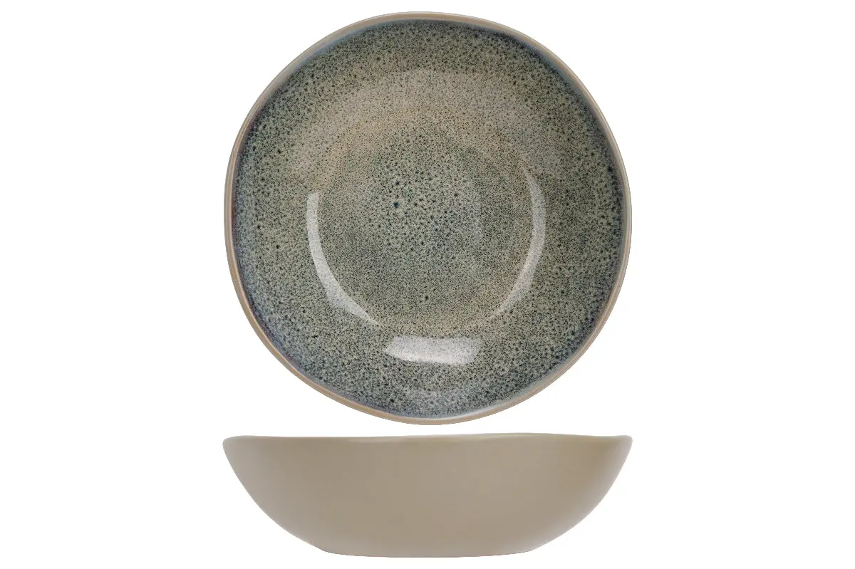 Cosy & Trendy Diepe Borden / Pastaborden Onna Sand-Green Ø 19 Cm - 6 Stuks 1