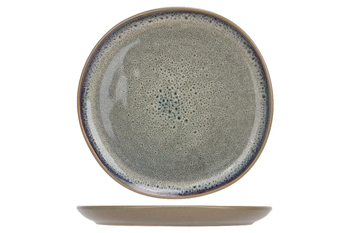 Cosy & Trendy Ontbijtborden / Dessertborden Onna Sand-Green Ø 20.5 Cm - 6 Stuks 1