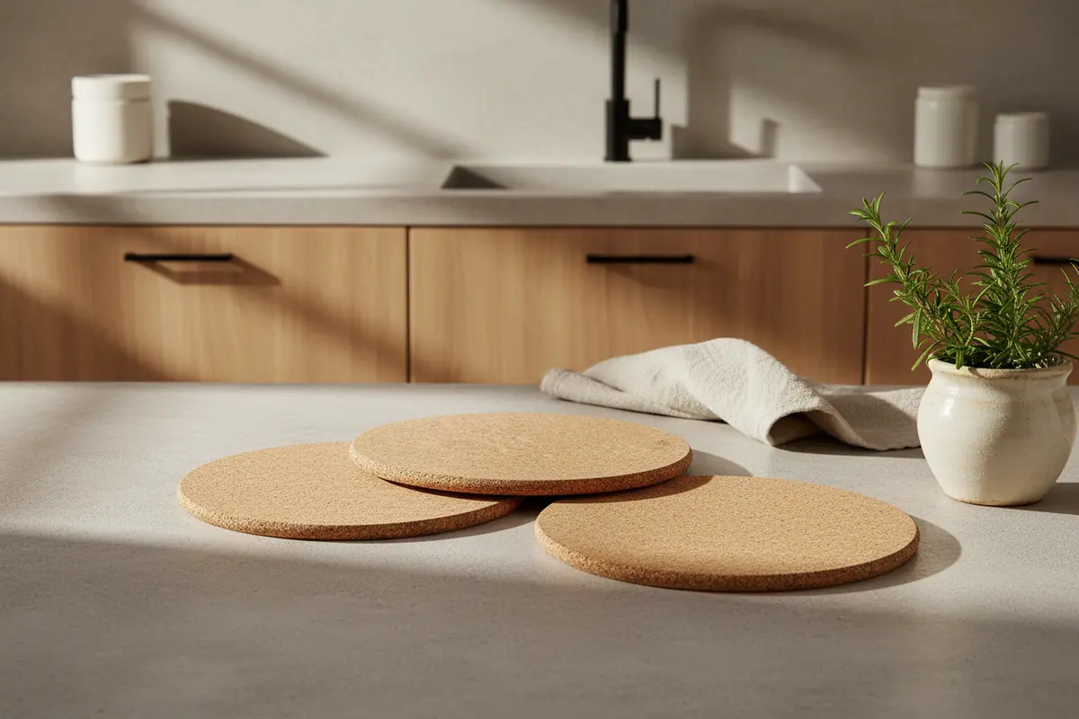 Cosy & Trendy Pannenonderzetter - Kurk - Ø 20 Cm - 3 Stuks 2