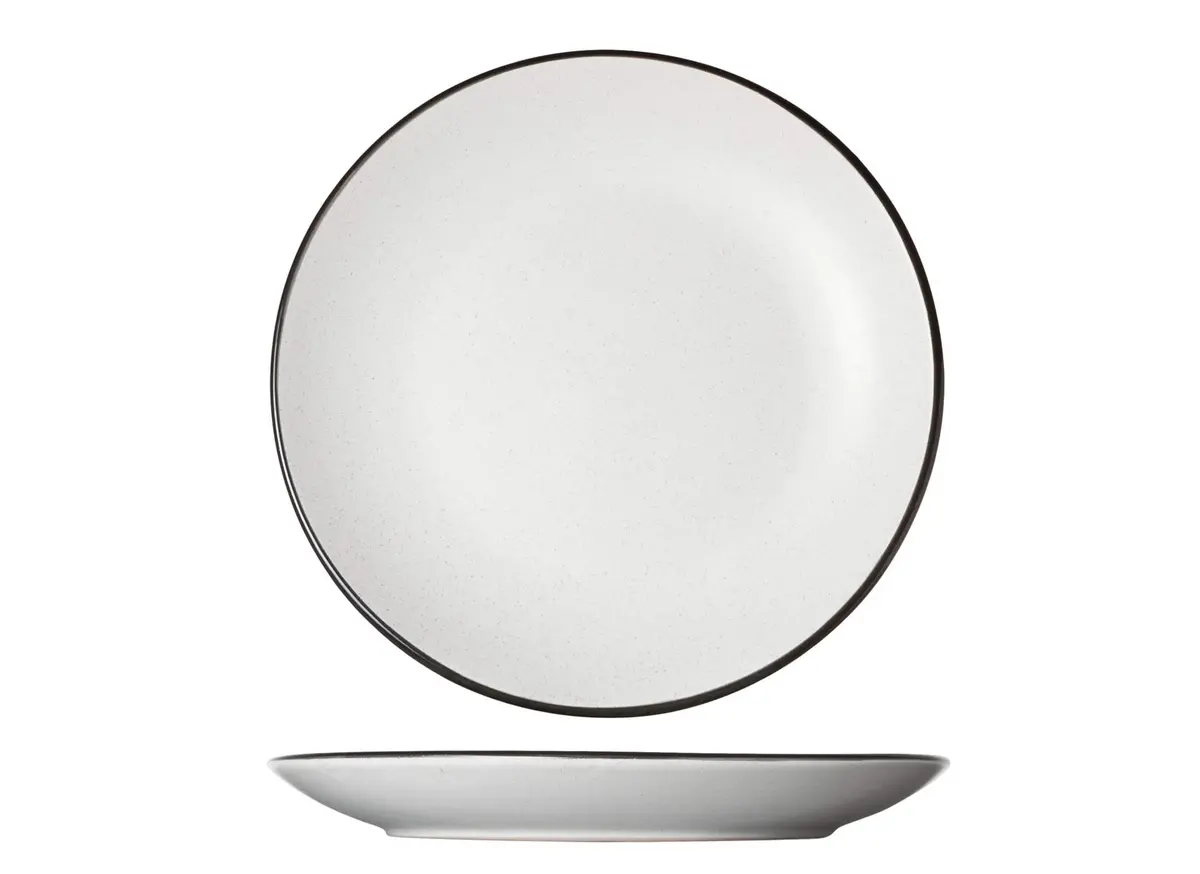 Cosy & Trendy Ontbijtborden - Dessertborden - Speckle Wit Ø 19.5 Cm - 6 Stuks 1