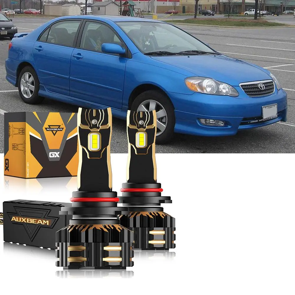For 2005-2008 Toyota Corolla 9005 9006 Led Headlight Bulbs Bundle 12