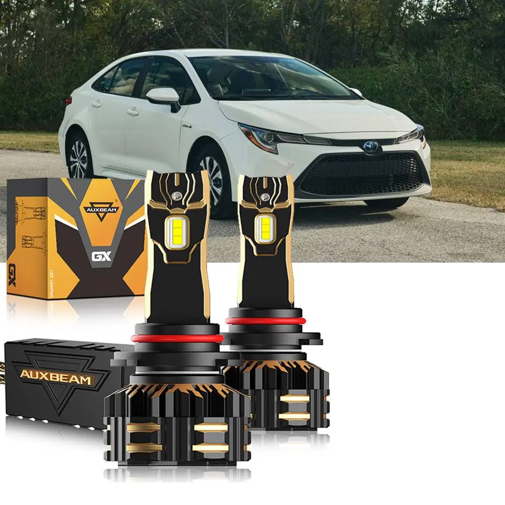 For 2022 Toyota Corolla 9005 9006 Led Headlight Bulbs Bundle 2