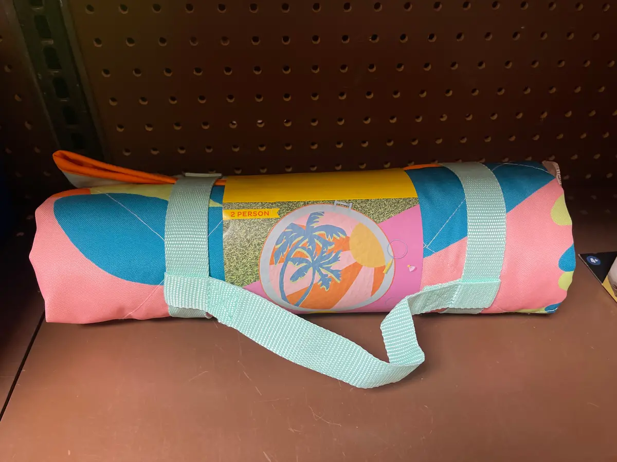 Retro Palm Picnic Blanket 1