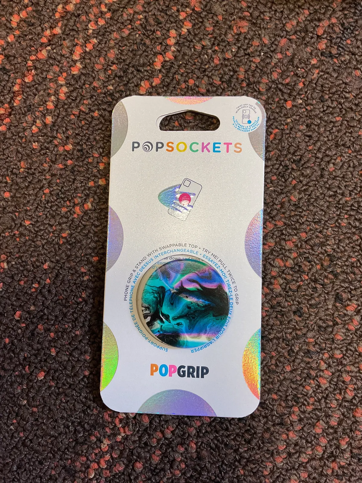 Popsockets Popgrip Cell Phone Grip & Stand- Oil Agate 1