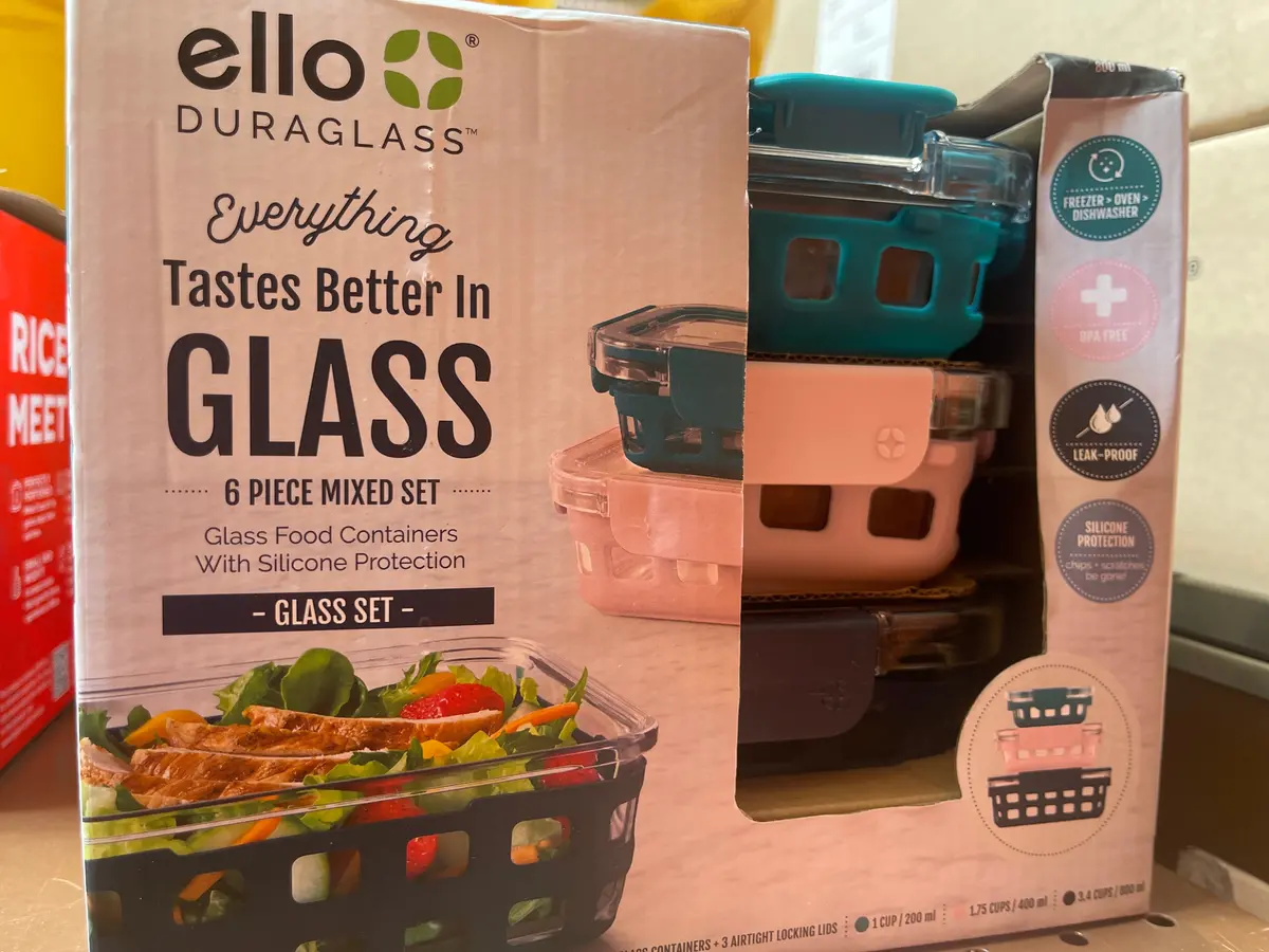 Ello 6Pc Glass Food Storage Set 1