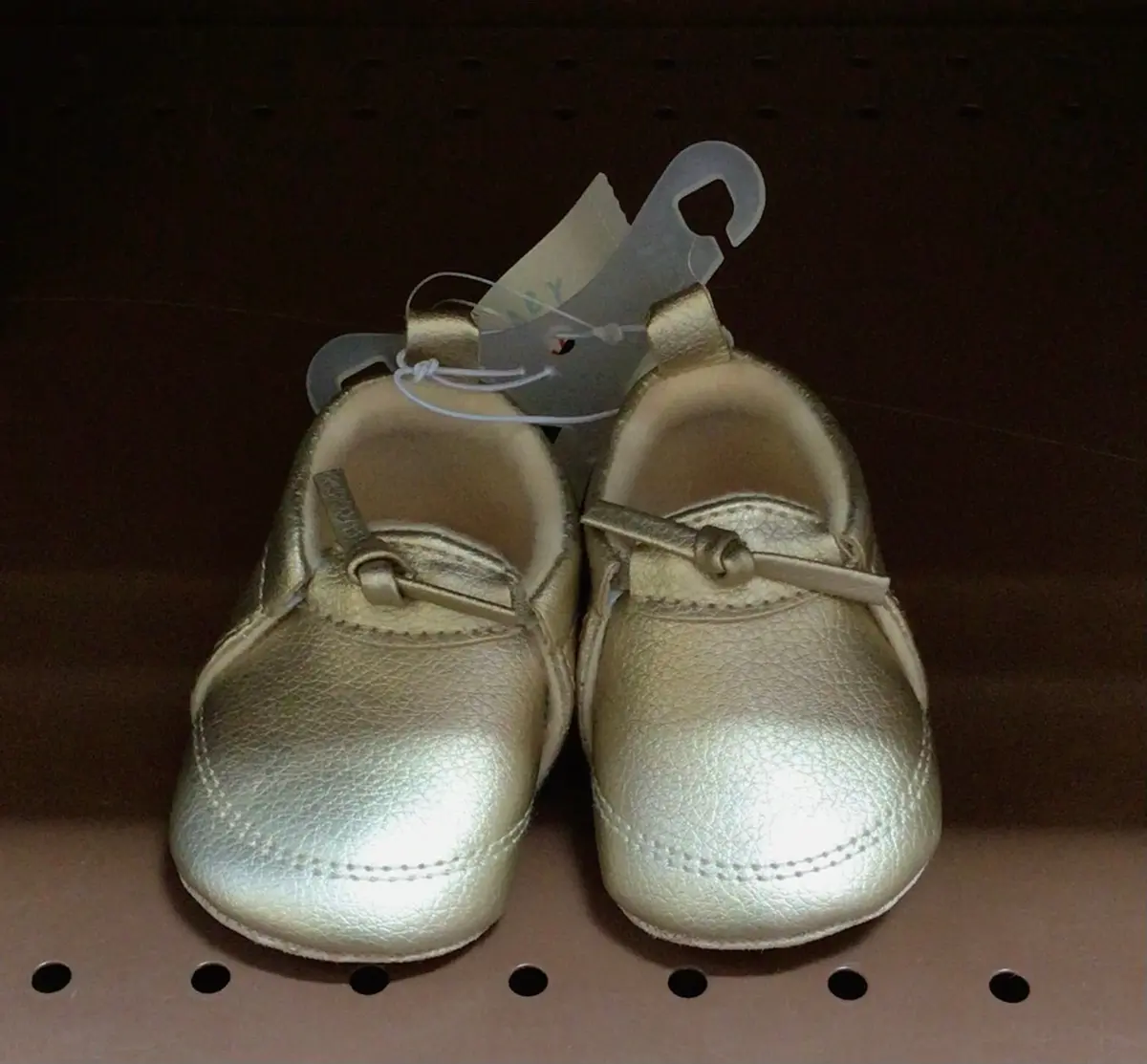Baby Girl Gold Shoes 1