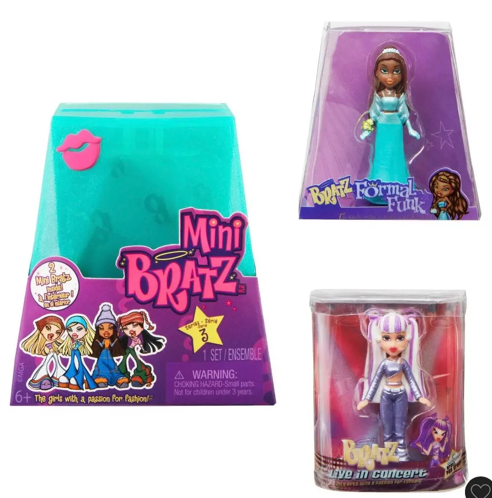Mini Bratz Series 3 Collectible Figures, 2 Mini Bratz Per Pack Blind Box 1
