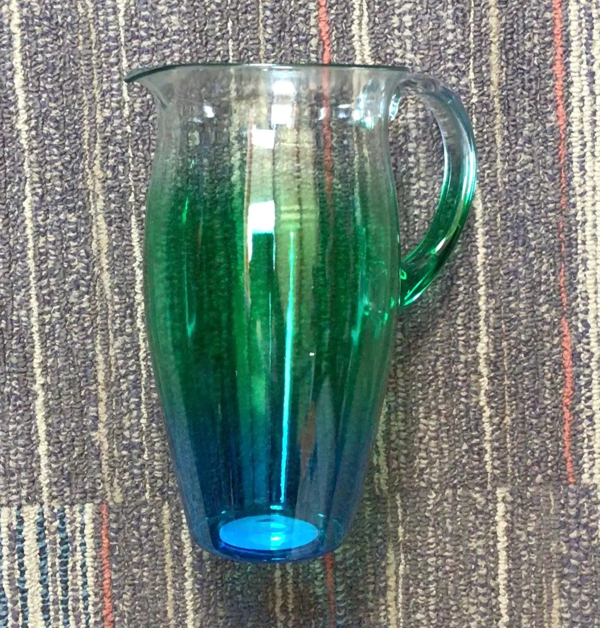 Plastic Pitcher - 52.07 Fl Oz - White/Green/Blue 1
