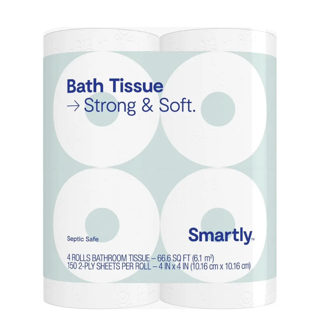 4 Rolls Bathroom Tissue 1