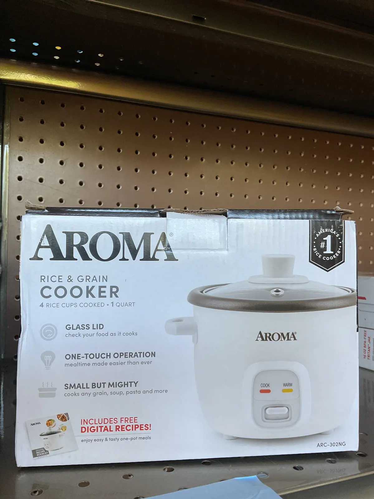 Aroma 4 Cup Pot Style Rice Cooker - White 1