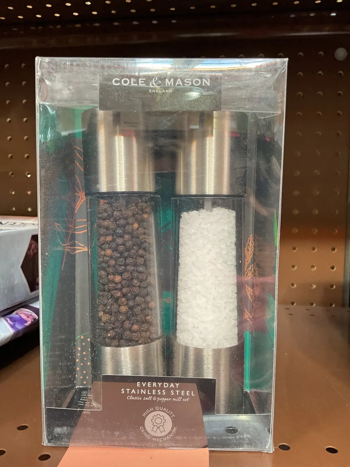 Cole & Mason 8" Stainless Steel Electronic Salt And Pepper
Mill Gift Set 1