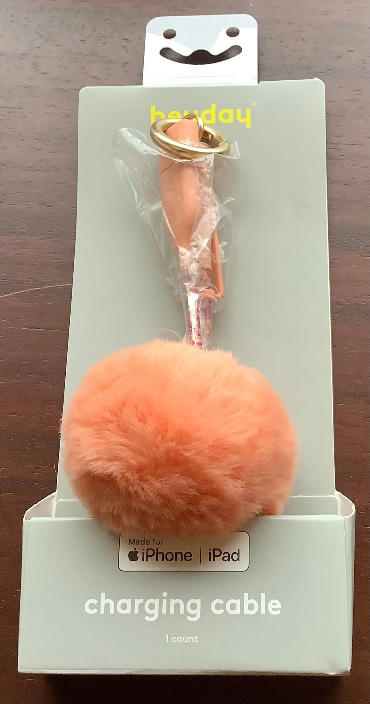 Pink Pom Pom Charging Cable For Iphone And Ipad 1