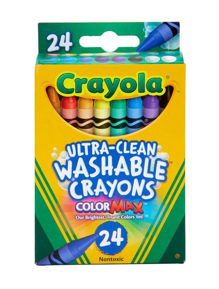 Ultra Clean Washable Crayons - 24Ct 1