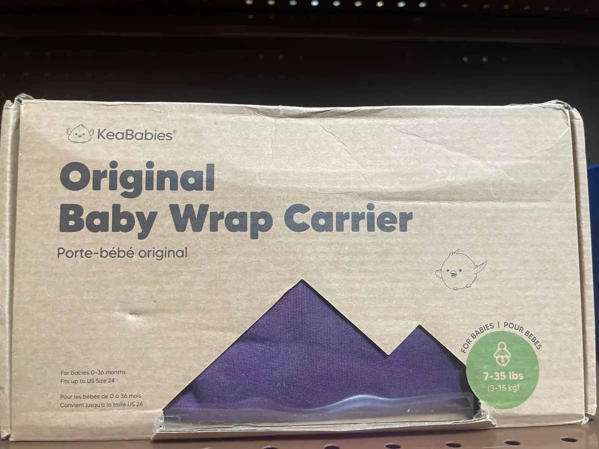 Keababies Original Baby Wraps Carrier, Baby Sling Carrier, Stretchy Infant Carrier For Newborn, Toddler (Royal Purple) 1