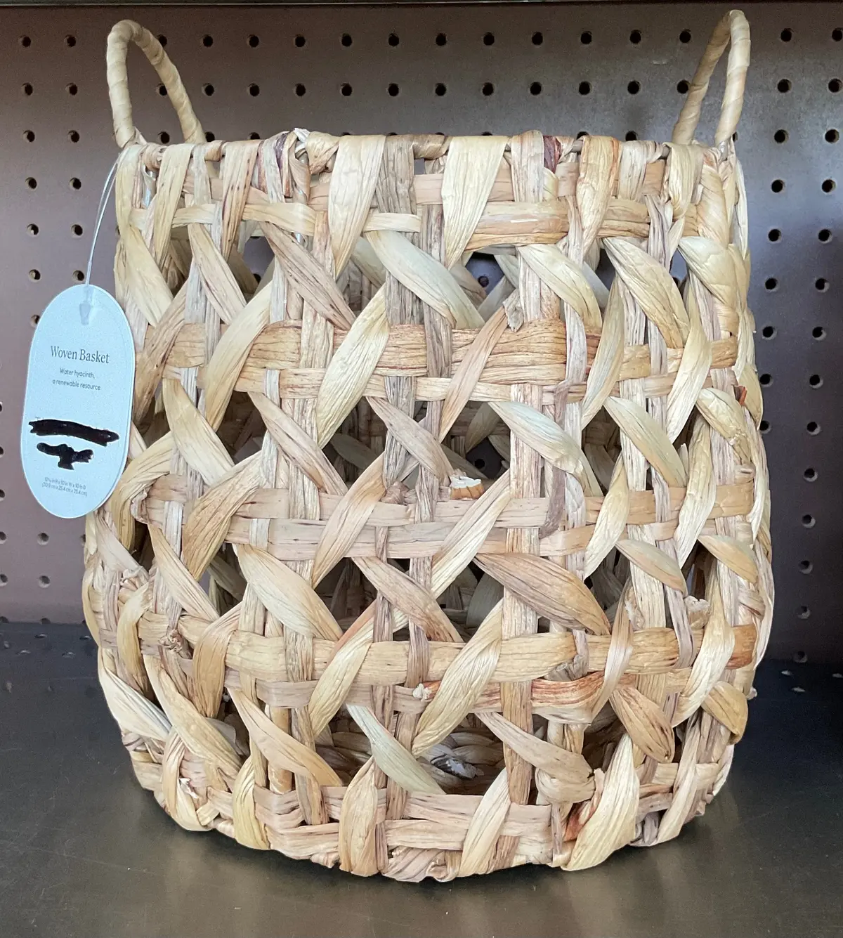 Woven Basket- Water Hyacinth, A Renewable Resource - (30.9 Cm X 25.4 Cm X 25.4 Cm) 1
