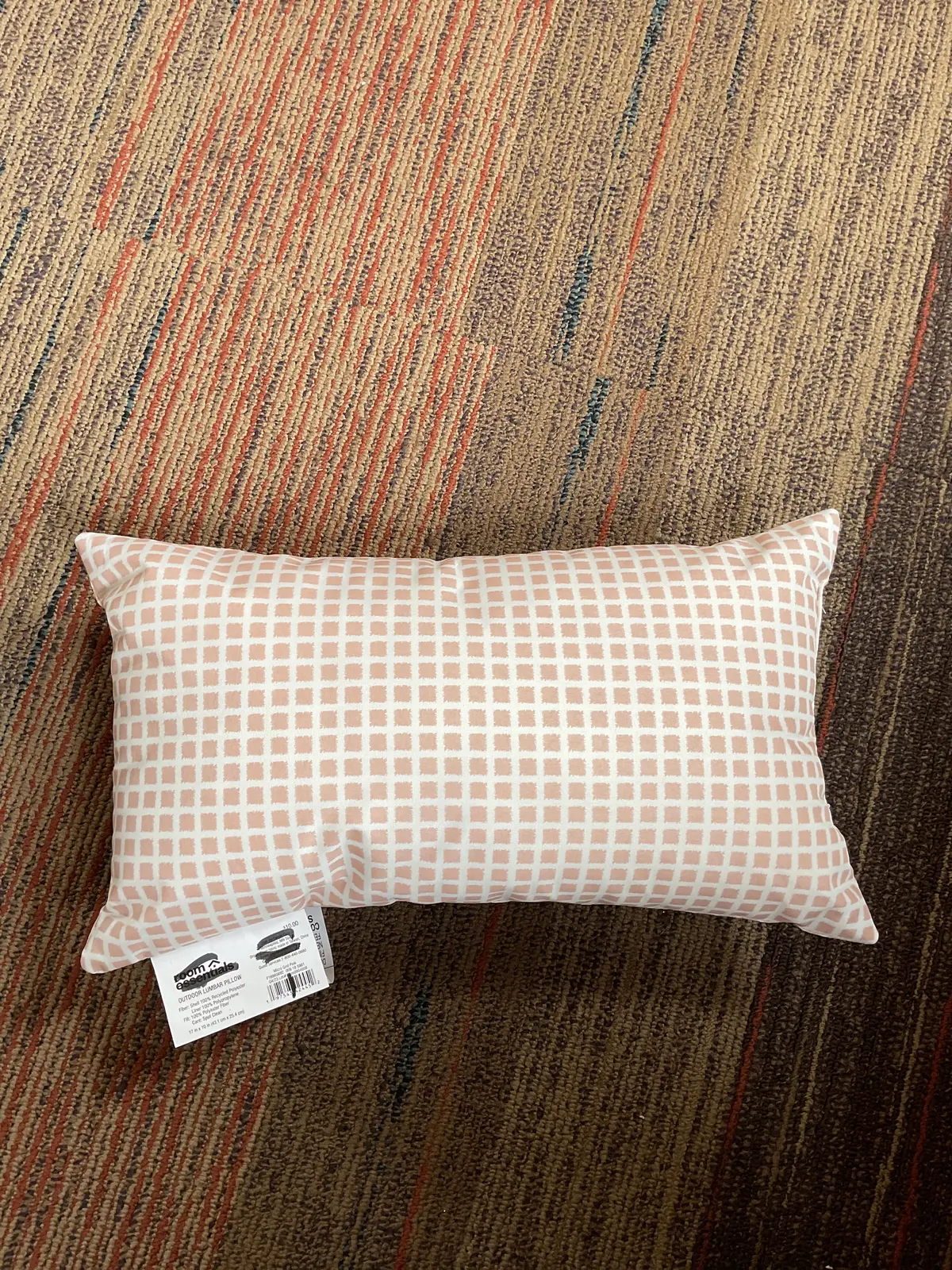 Checkered Outside Throw Pillow 2