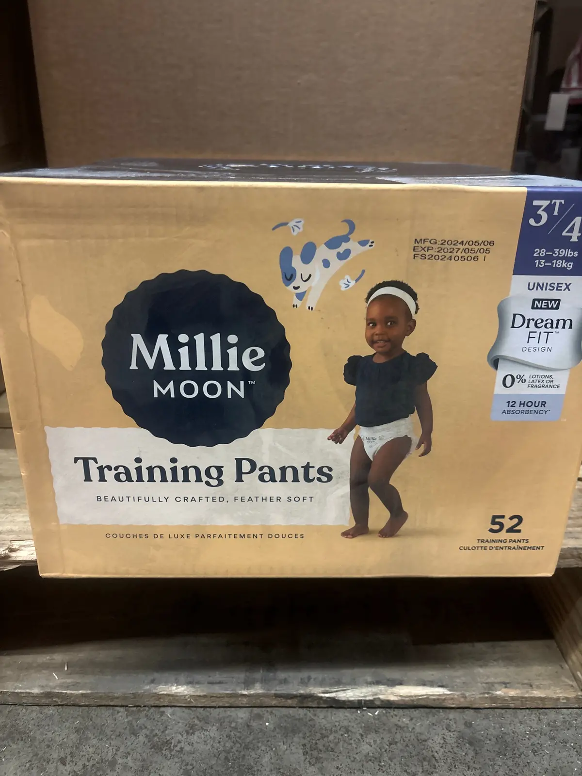 Millie Moon Unisex Training Pants - 3T-4T - 52Ct 1