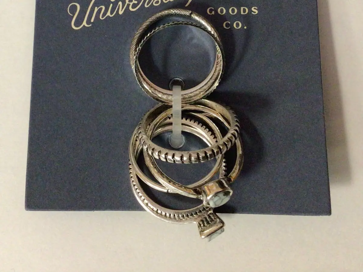 Silver Stone Rings 1
