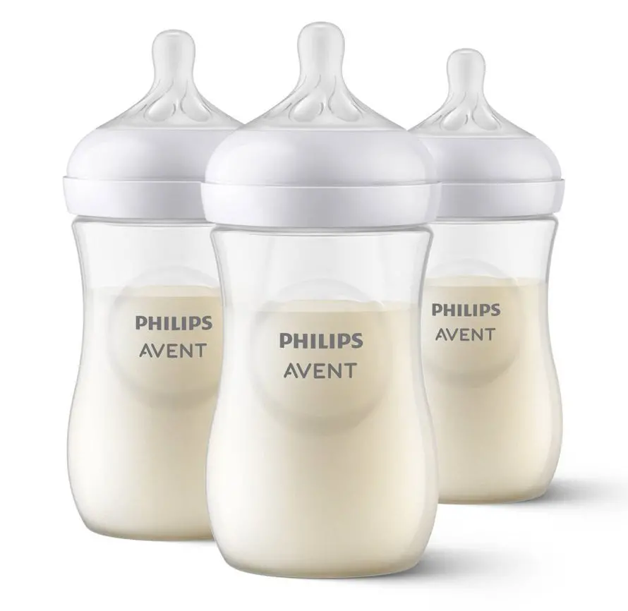 Natural Baby Bottle With Natural Response Nipple 9Oz - Clear 1