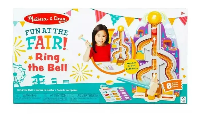 Melissa & Doug Fun At The Fair! Treasure Mountain Ring The Bell Wooden Playset 1