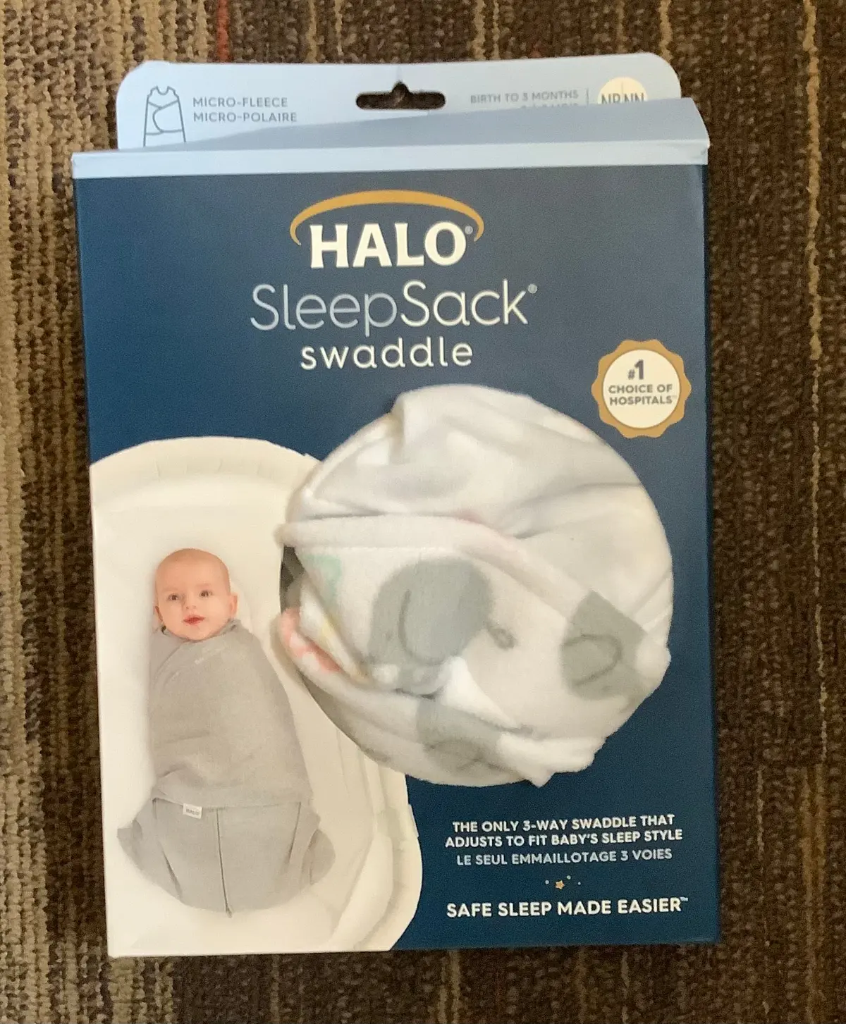 Halo Innovations Sleepsack Swaddle Wrap - Elephant
- Newborn 1