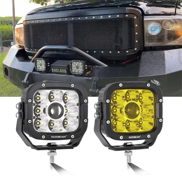 5 Inch 110W White/Amber Spot Light Led Driving Lights For Dodge Ram 1500/2500/3500 1
