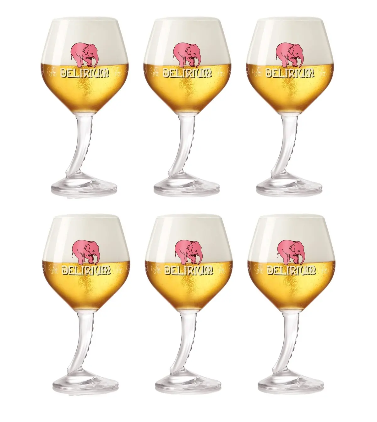 Delirium Bierglazen Op Voet - 330 Ml - 6 Stuks 1