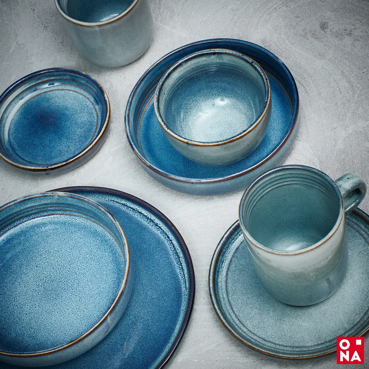 Ona Mokken Duna Blue 300 Ml - 4 Stuks 2