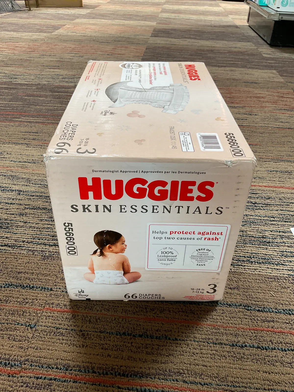 Huggies Skin Essentials Diapers Super Pack - Size 3 - 66Ct 1