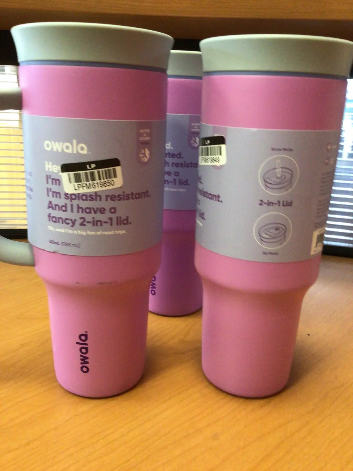 Owala 40Oz Stainless Steel Tumbler- Electric Orchid (No Straw!!!)Little Scratch See Pictures - Clearance 1