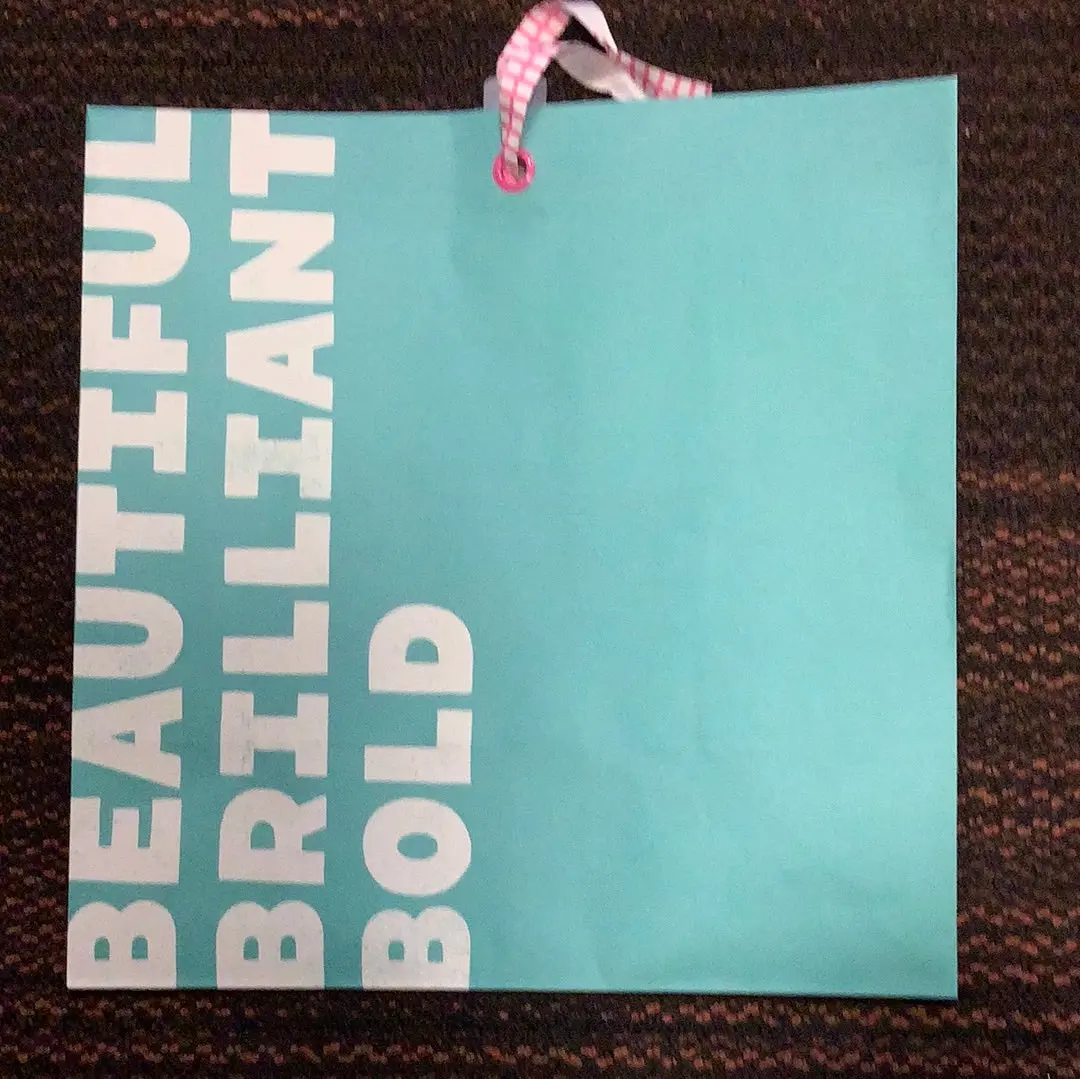 National Brand Beautiful Brilliant Bold Teal Gift Bag 1