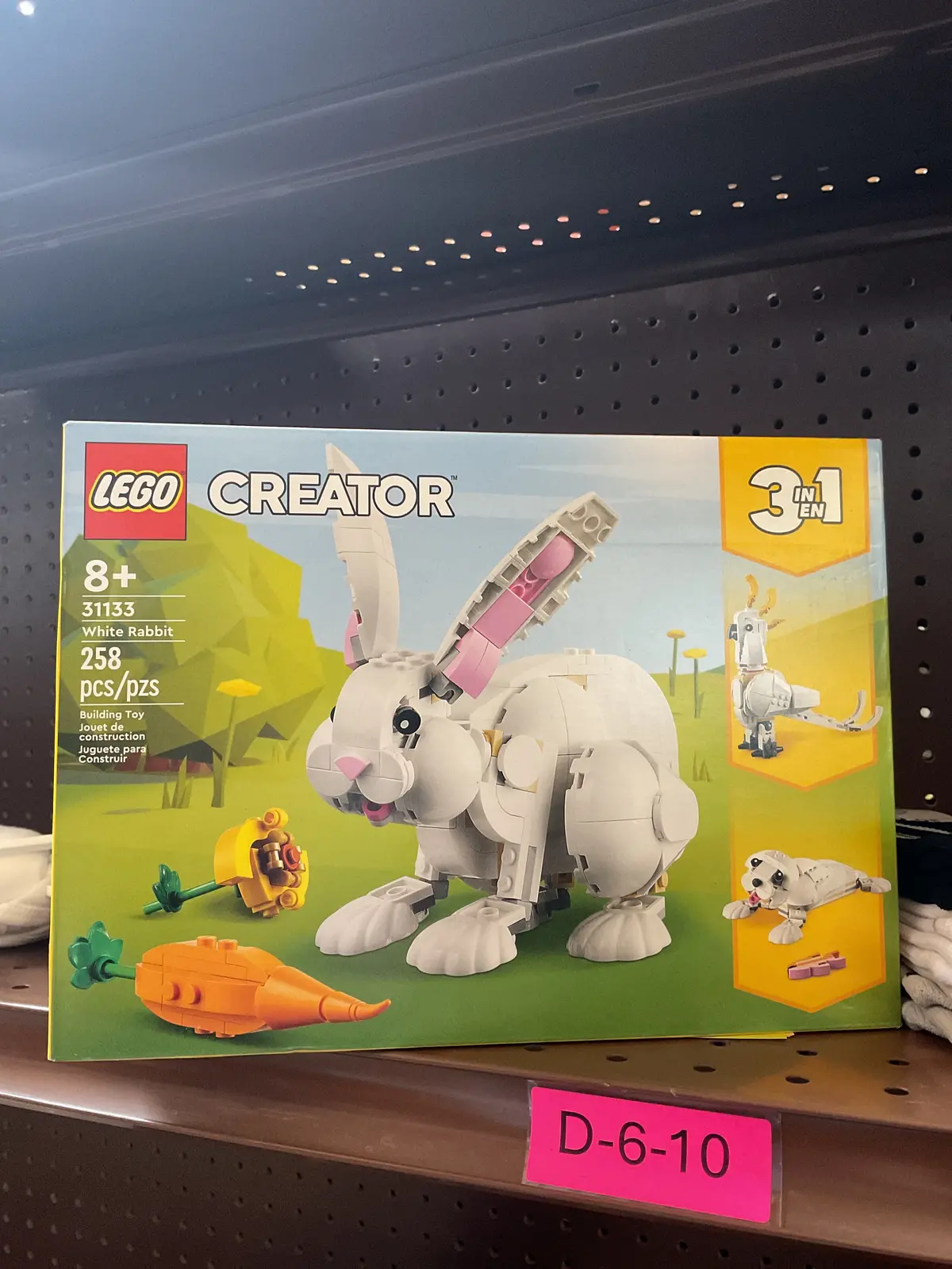 Lego Creator 3In1 White Rabbit Toy Animal Figures
Set 31133 1