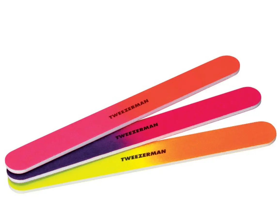 Tweezerman Neon Hot Nail Files - 3Pk 1