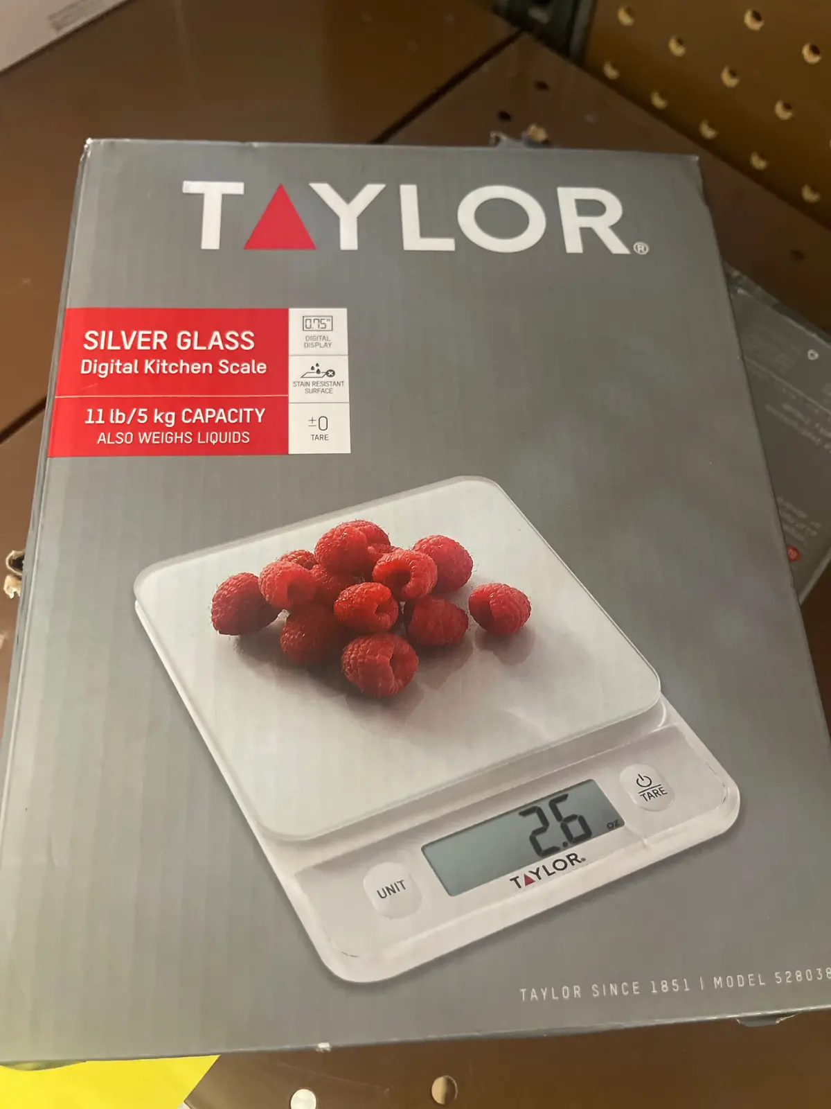 Taylor Digital Kitchen Glass Top 11Lb Food
Scale Silver 1