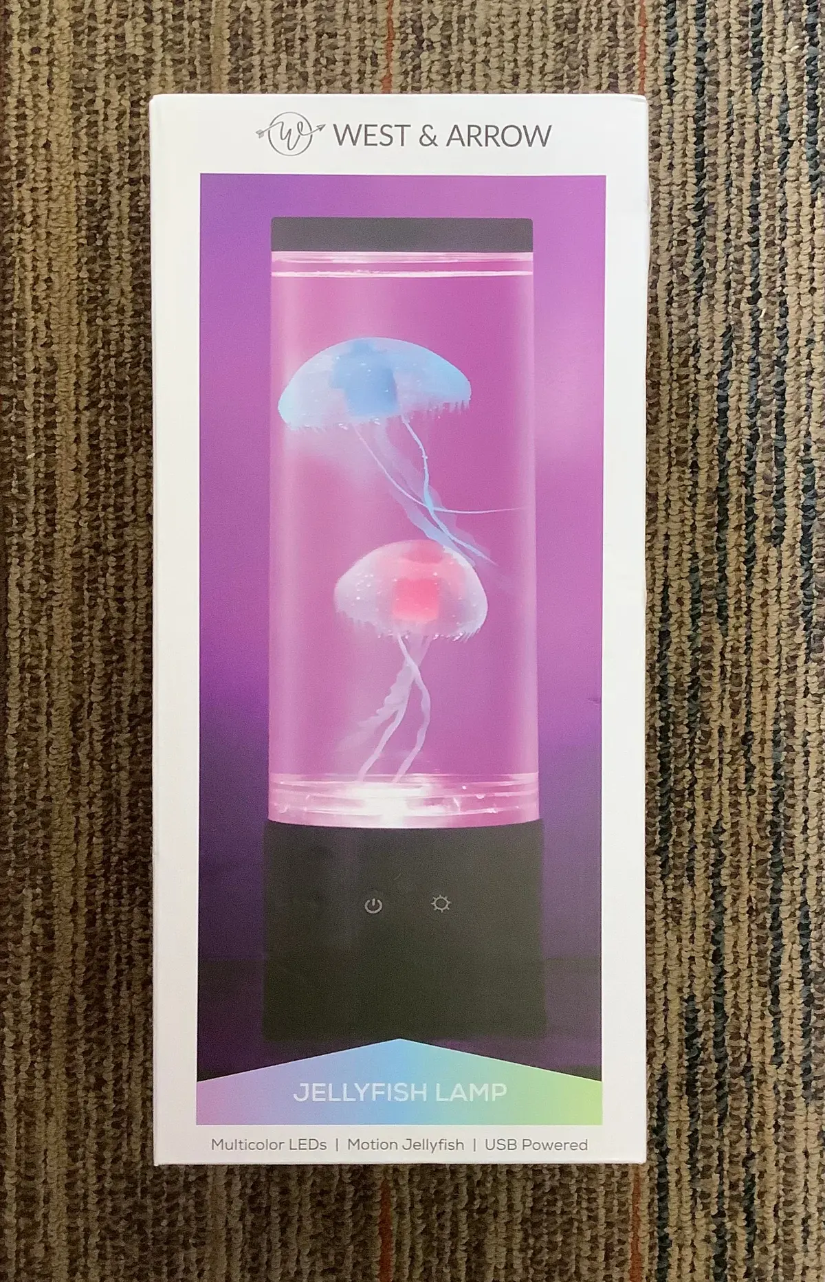 12” Rgb Jellyfish Lamp With Usb Black 1