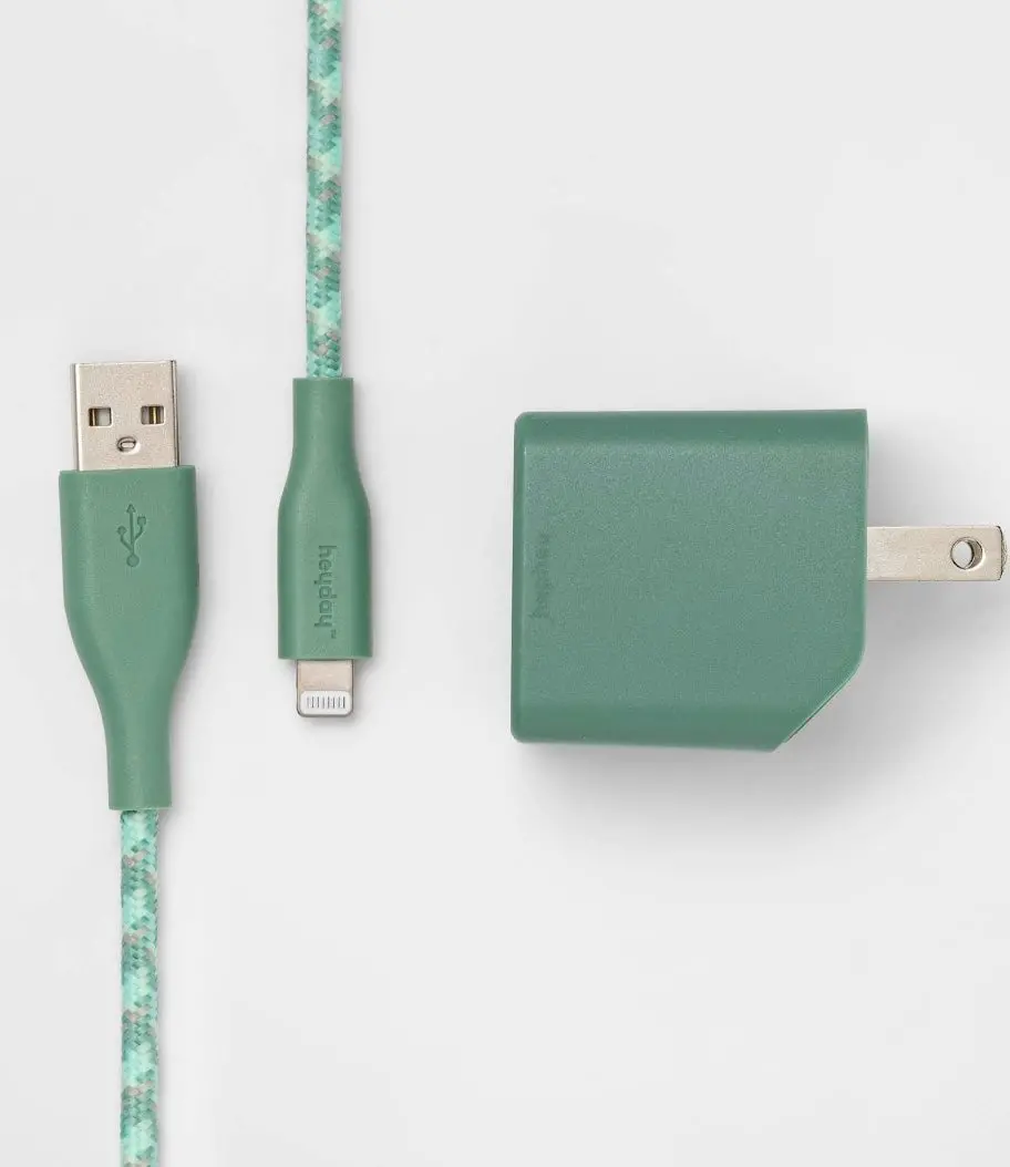 2-Port Wall Charger 15W Usb-C & 5W Usb-A (With 6' Lightning To Usb-A Cable) (Variations) 1