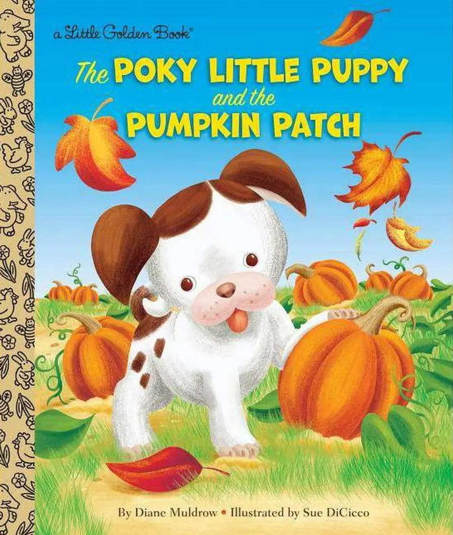 The Poky Little Puppy And The Pumpkin Patch - (Little Golden Book) By Diane Muldrow (Hardcover) 1