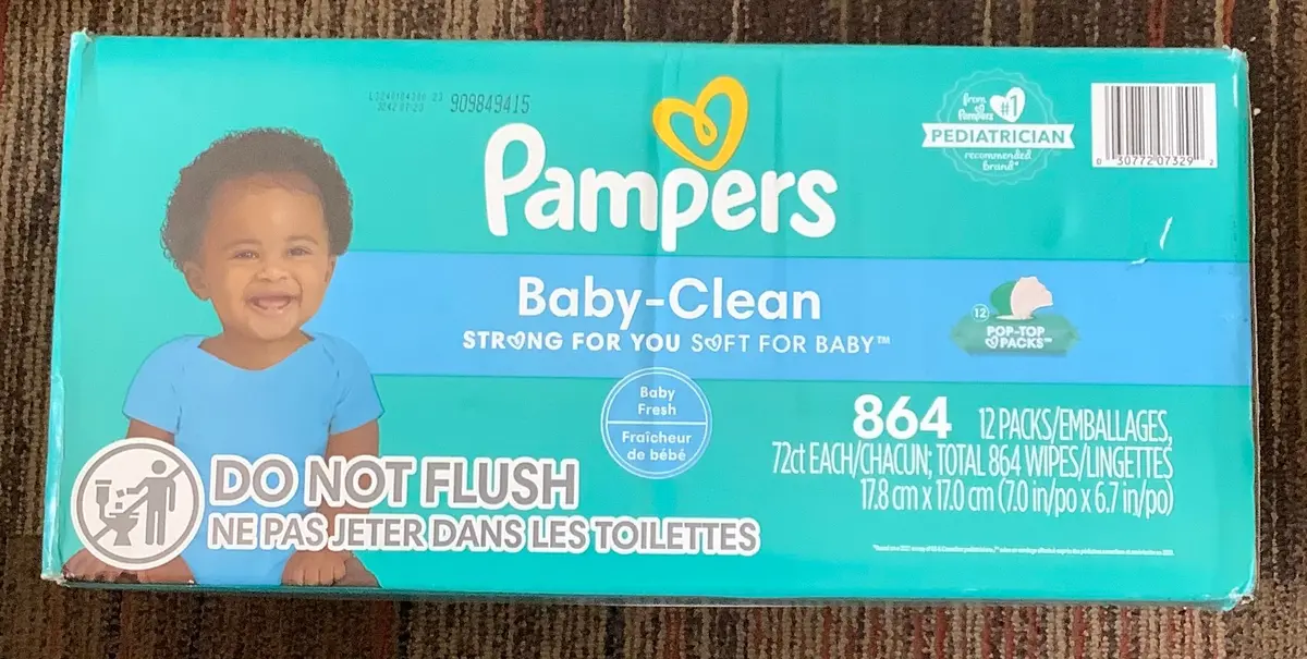 Pampers Baby Clean Fresh Scented Baby Wipes - 864Ct 1
