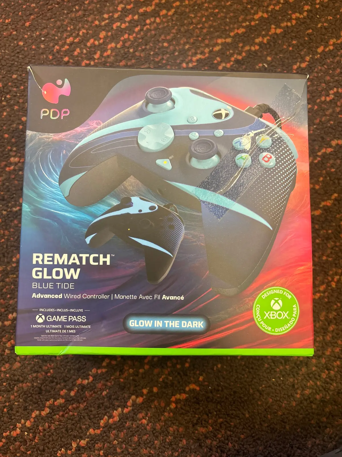 Pdp Rematch Glow Wired Controller For Xbox Series X|S/Xbox One - Blue Tide Open Box 1