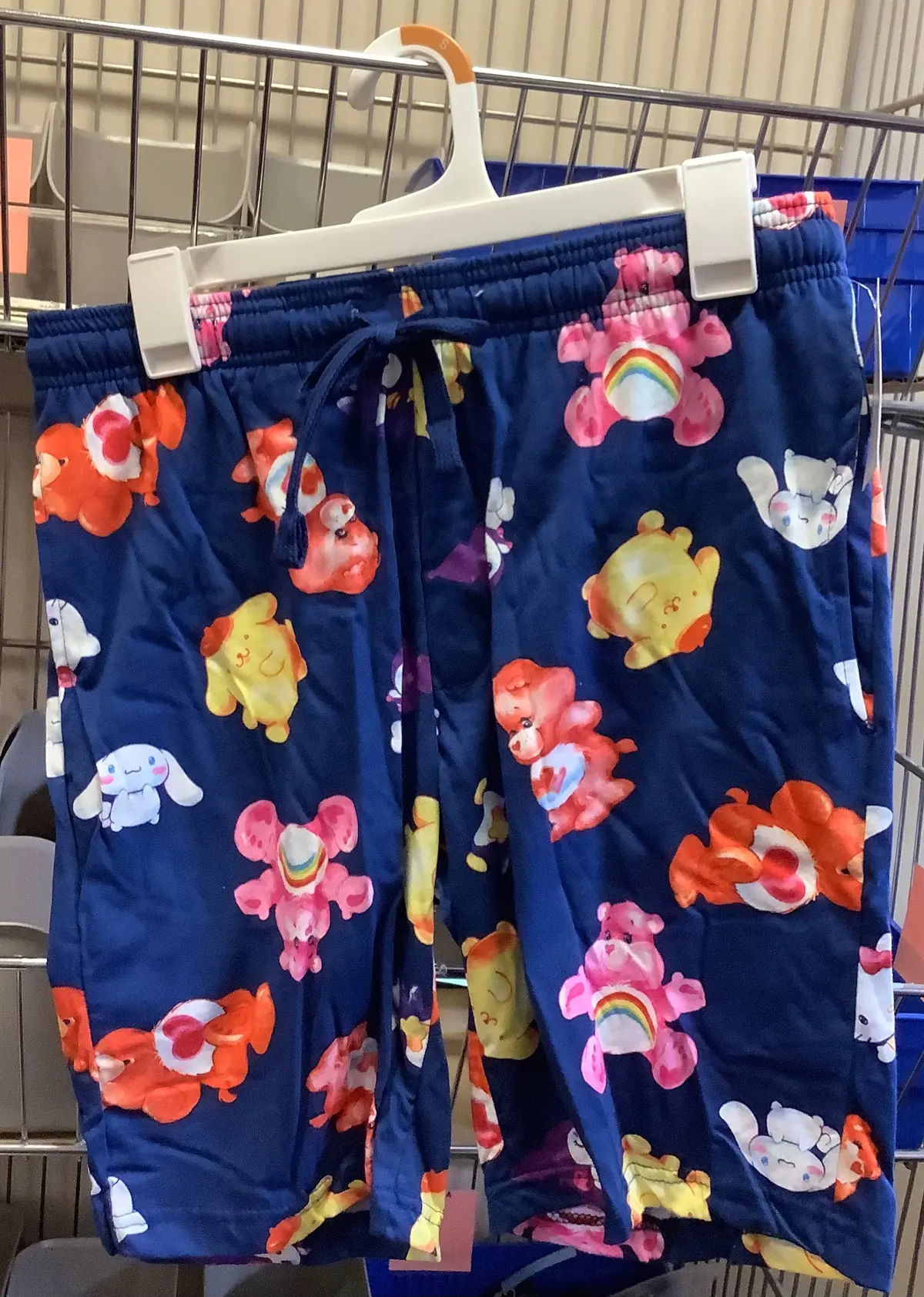 Ladies Blue Care Bear Lounge Shorts - Clearance 1
