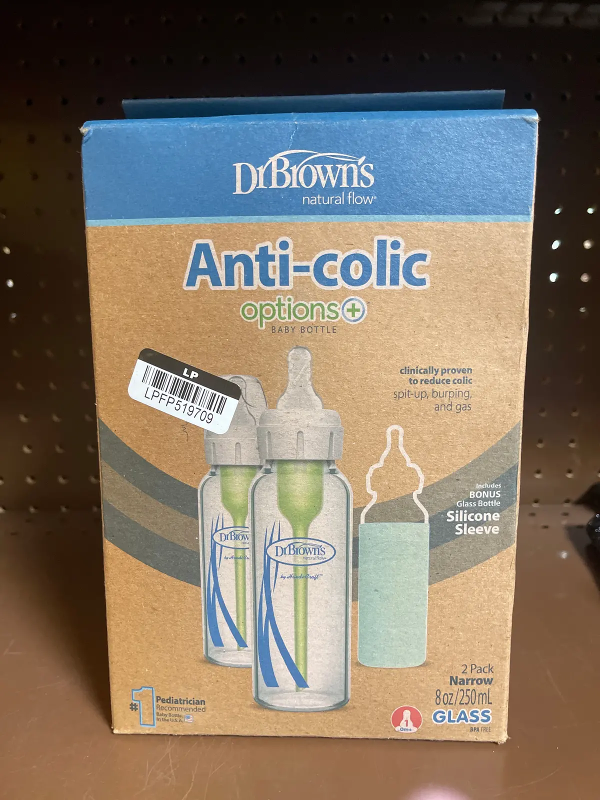Dr. Brown's 8Oz Anti-Colic Options+ Narrow Glass Baby Bottle With Level 1 Slow Flow
Nipple & Silicone Sleeve - 2Pk 1