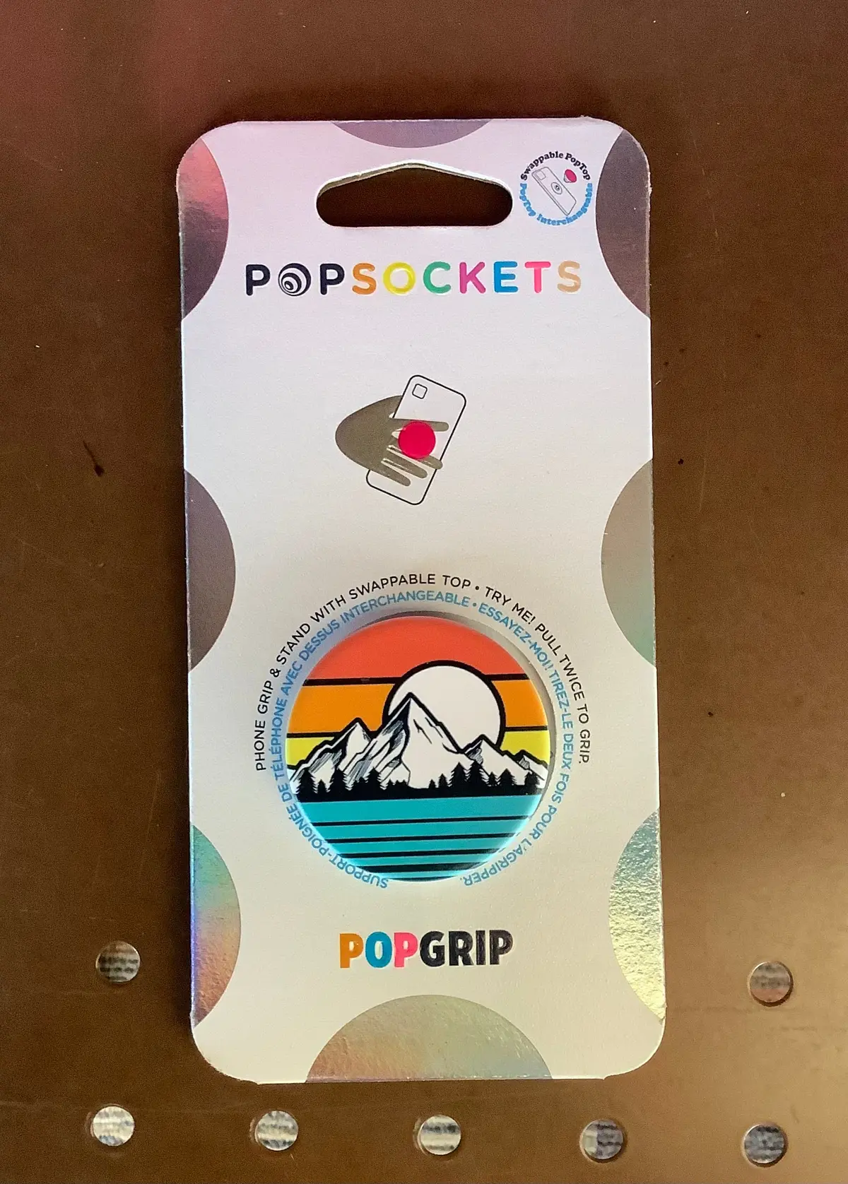 Popsockets Popgrip Cell Phone Grip & Stand- Sunset Peaks 1