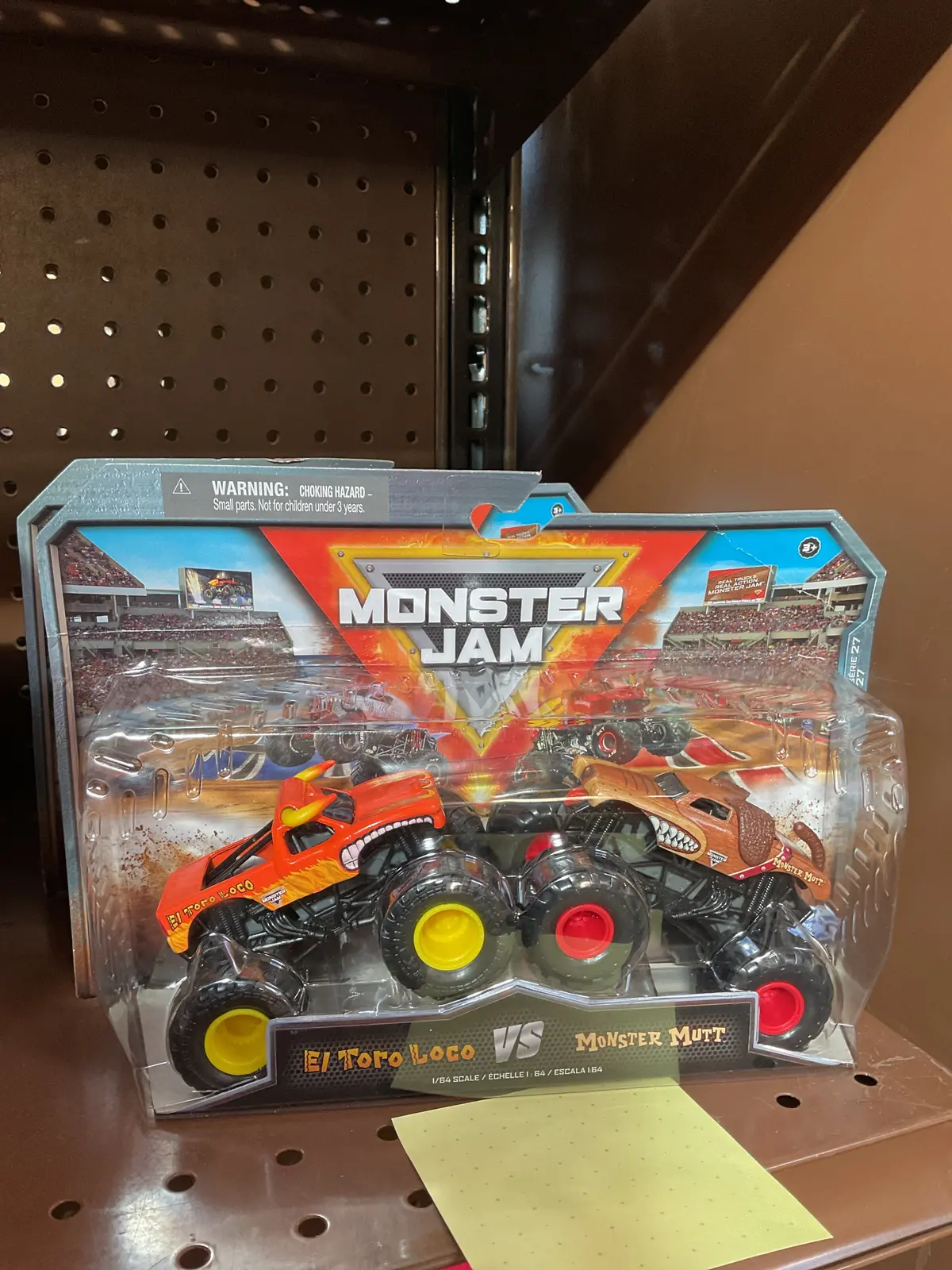 Monster Jam, Official El Toro Loco Vs. Monster Mutt Die-Cast Monster
Trucks, 1:64 Scale 1